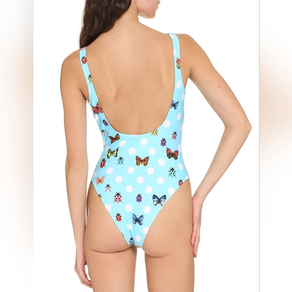 Versace x Dua Lipa Butterfly Print One-Piece Swimsuit - Picture 3 of 8